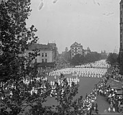 Ku Klux Klan Parade in Washington DC Painting by 