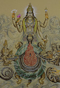 Kurma avatar Painting by Vrindavan Das