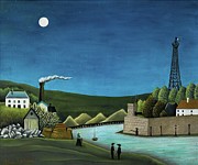 La Seine A Suresnes Painting by Henri Rousseau La Seine A Suresnes Painting by Henri Rousseau