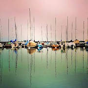Boats in the Fog Photograph by Andrea Whitaker