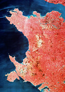 Landsat Mosaic Of Wales Photograph by Science Photo Library