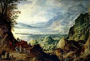 'Landscape of the Ocean and the Sea', ca. 1623, Flemish School, Oil on canva... Painting by Joos de Momper -1564-1635-