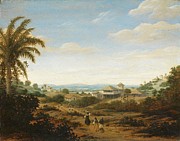 Landscape on the Rio Senhor de Engenho, Brazil. Landscape on the Senhor de Engenho river, Brazil.... Painting by Frans Jansz Post Landscape on the Rio Senhor de Engenho, Brazil. Landscape on the Senhor de Engenho river, Brazil.... Painting by Frans Jansz Post
