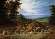Landscape With Peasants & Livestock Painting by Landscape With Peasants & Livestock