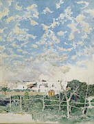 'Lanscape at Portici'. 1874. Watercolour, Gouache / tempera on paper. Painting by Mariano Fortuny y Marsal -1838-1874-