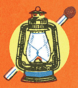 Lantern and match Drawing by CSA Images Lantern and match Drawing by CSA Images