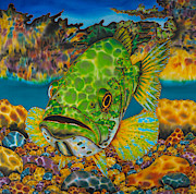 Largemouth Bass Painting by Daniel Jean-Baptiste Largemouth Bass Painting by Daniel Jean-Baptiste