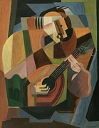 Le Joueur De Luth Painting by Maria Blanchard