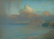 Le Nuage-The cloud,1896 Pastel on paper, 47 x 65 cm. Painting by Emile-rene Menard