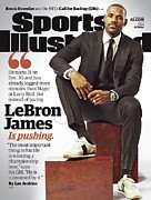 LeBron James Is Pushing Sports Illustrated Cover Photograph by Sports Illustrated