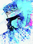 Legendary Aerosmith Watercolor Mixed Media by Naxart Studio