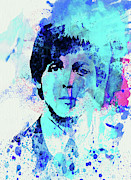 Legendary Paul Watercolor Mixed Media by Naxart Studio