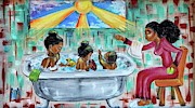 Lessons From Mommy Painting by Artist RiA