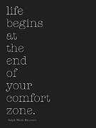 Life Begins At The End Of Your Comfort Zone Digital Art by Sd Graphics Studio