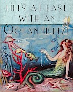 Life's At Ease With An Ocean Breeze Painting by Follow Themoonart