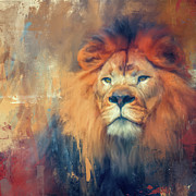 Lion Energy Painting by Jai Johnson