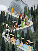 Little Adventure Mountain Painting by Bri Buckley