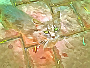 Little Cat Digital Art by Bernie Sirelson