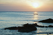 Little Fishing Boat At Sunset Photograph by Otto Stadler