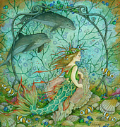 Little Mermaid Painting by Linda Ravenscroft