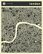 London Map 3 Digital Art by Jazzberry Blue