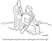 Looks Like You're Out For The Season - You've Got A Torn Drawing by Bob Mankoff