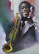 Louis Armstrong  Painting by Suzanne Giuriati Cerny