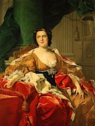 Louis-Michel van Loo / 'Louise Elisabeth of France', 1745, Oil on canvas, 142 x 112 cm, P02281. Painting by Louis-Michel van Loo -1707-1771- Louis-Michel van Loo / 'Louise Elisabeth of France', 1745, Oil on canvas, 142 x 112 cm, P02281. Painting by Louis-Michel van Loo -1707-1771-