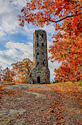 Lynn Woods Stone Tower Fall Foliage Lynn Massachusetts Photograph by Toby McGuire