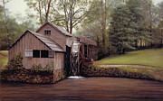 Mabry Mill Painting by David Knowlton