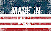 Made in Lander, Wyoming #Lander Digital Art by TintoDesigns