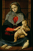 Madonna And Child With A Dove Painting by Piero Di Cosimo