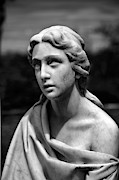 Madonna in Cemetary II Photograph by Jon Glaser