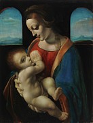 Madonna Litta, Copy After Leonardo Da Vinci Painting by Magnus Enckell