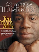 Magic Johnson, Basketball Sports Illustrated Cover Photograph by Sports Illustrated