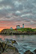 Maine Sunrise at Cape Neddick Lighthouse Photograph by Juergen Roth Maine Sunrise at Cape Neddick Lighthouse Photograph by Juergen Roth