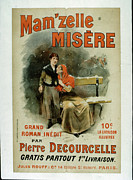 Mam'zelle Misere Poster Drawing by French School