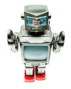 Man Inside Robot Drawing by CSA Images