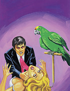 Man Strangling Woman Drawing by CSA Images