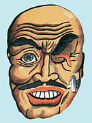 Man with no eye Drawing by CSA Images Man with no eye Drawing by CSA Images