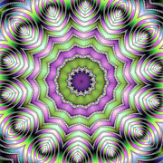 Mandala Op Art purple and green Digital Art by Matthias Hauser Mandala Op Art purple and green Digital Art by Matthias Hauser
