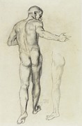Mannlicher Ruckenakt Drawing by Franz Von Stuck Mannlicher Ruckenakt Drawing by Franz Von Stuck