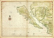 Map Of California As An Island Photograph by Science Photo Library