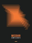 Map of Missouri 1 Digital Art by Naxart Studio