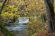 Mardis Mills Falls Framed Photograph by Jack Peterson