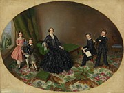 Maria Elizabeth Omullane And Her Children Painting by William Strutt Maria Elizabeth Omullane And Her Children Painting by William Strutt