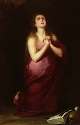Mary Magdalene, 1650-55 Painting by Bartolome Esteban Murillo