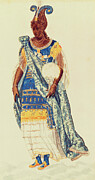 Masquer, A Daughter Of Niger, Watercolor Drawing by Inigo Jones