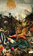 Matthias Grunewald / 'Inssenheim Altar The Temptation of Saint Anthony', 1515. Anthony the Great. Painting by Matthias Grunewald -c 1460-1528- Matthias Grunewald / 'Inssenheim Altar The Temptation of Saint Anthony', 1515. Anthony the Great. Painting by Matthias Grunewald -c 1460-1528-