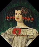 Meine Tochter Mary Im Velazquez-kostum Painting by Franz Von Stuck Meine Tochter Mary Im Velazquez-kostum Painting by Franz Von Stuck
